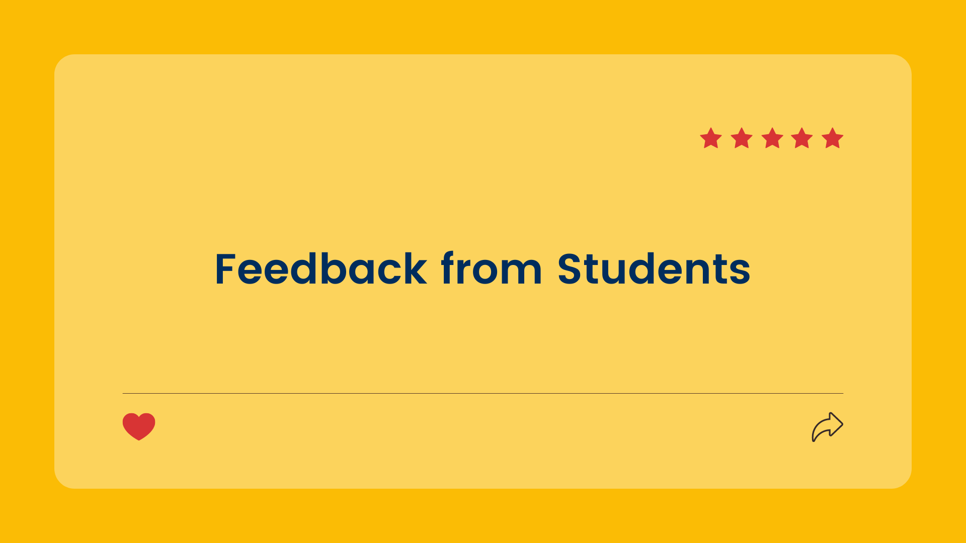 student feedback